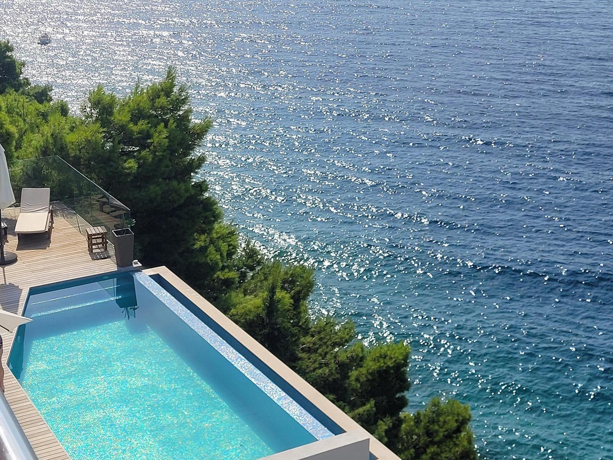 Luxury Apartments Villa Ruzmarina With New Heated Infinity Pool And Lounge Area Marusici (Split-Dalmatia) Exterior foto